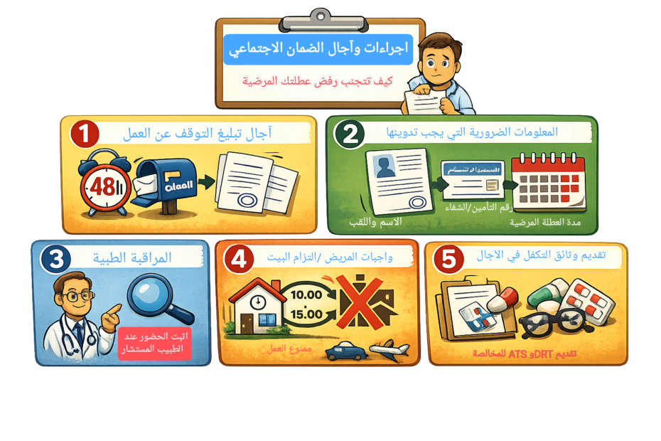 دليل الإجراءات والآجال في الضمان الاجتماعي الجزائري 2026