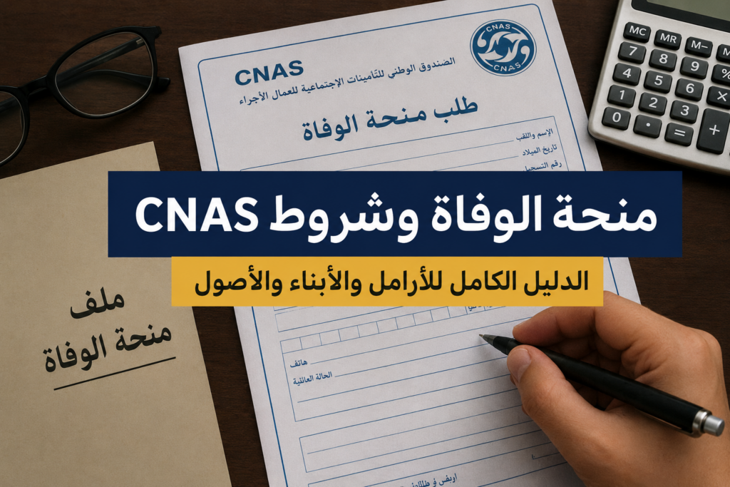 منحة الوفاة في الجزائر وشروط CNAS 