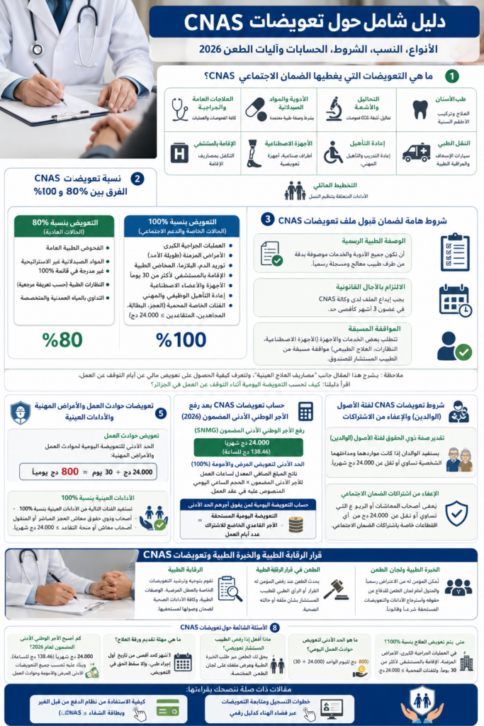 دليل تعويضات CNAS
