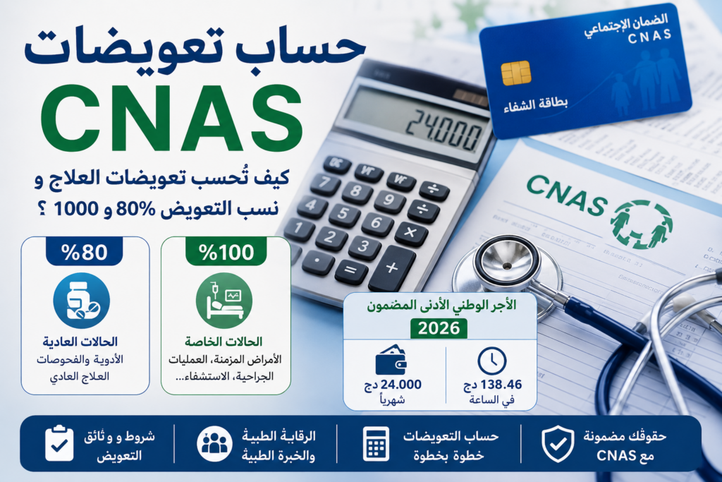 دليل حساب تعويضات cnas
